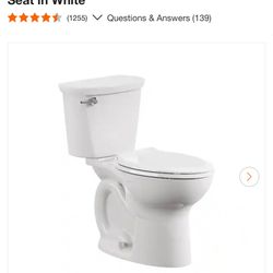 American Standard Cadet 12 in. Antimicrobial 2-Piece 1.28 GPF Single Flush Chair Height Elongated Toilet with Slow Close