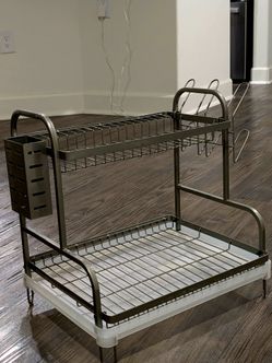 Kitchen Drying Rack for Dishes w/Cutlery Ho