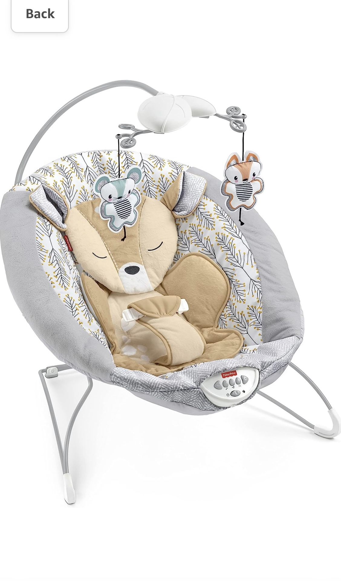 New In Box Fisher-Price Fawn Meadows Deluxe Bouncer