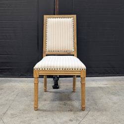 Farmhouse Style Upholstered Dining Chair with Nailhead Trim