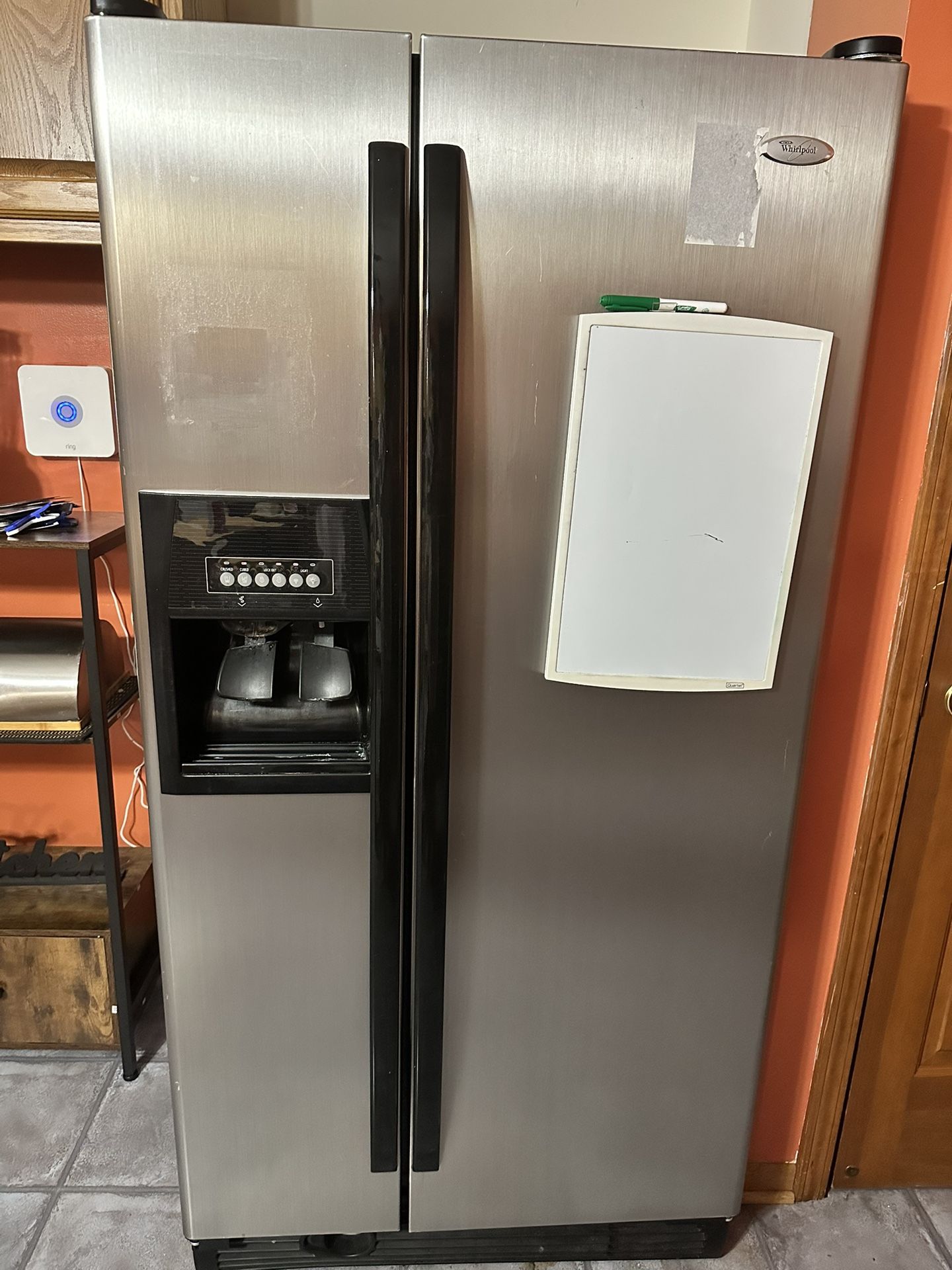 Whirlpool Stainless Steel Refrigerator 32X66 Ice Maker