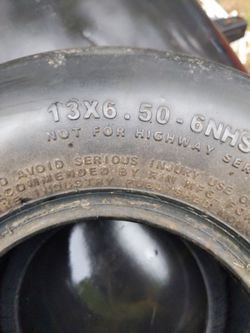 Tire  Size 13×6.50-6 NHS