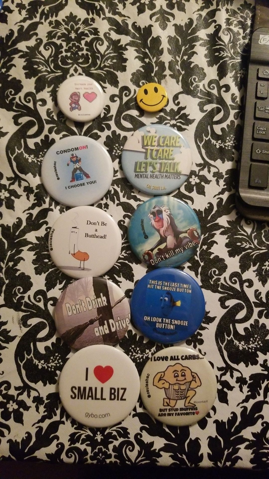 Health, Smoking, Drinking, Lion King, Finding Nemo Pins