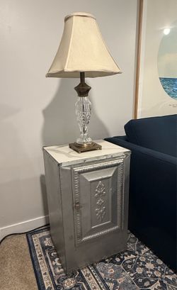 Vintage breadbox end table