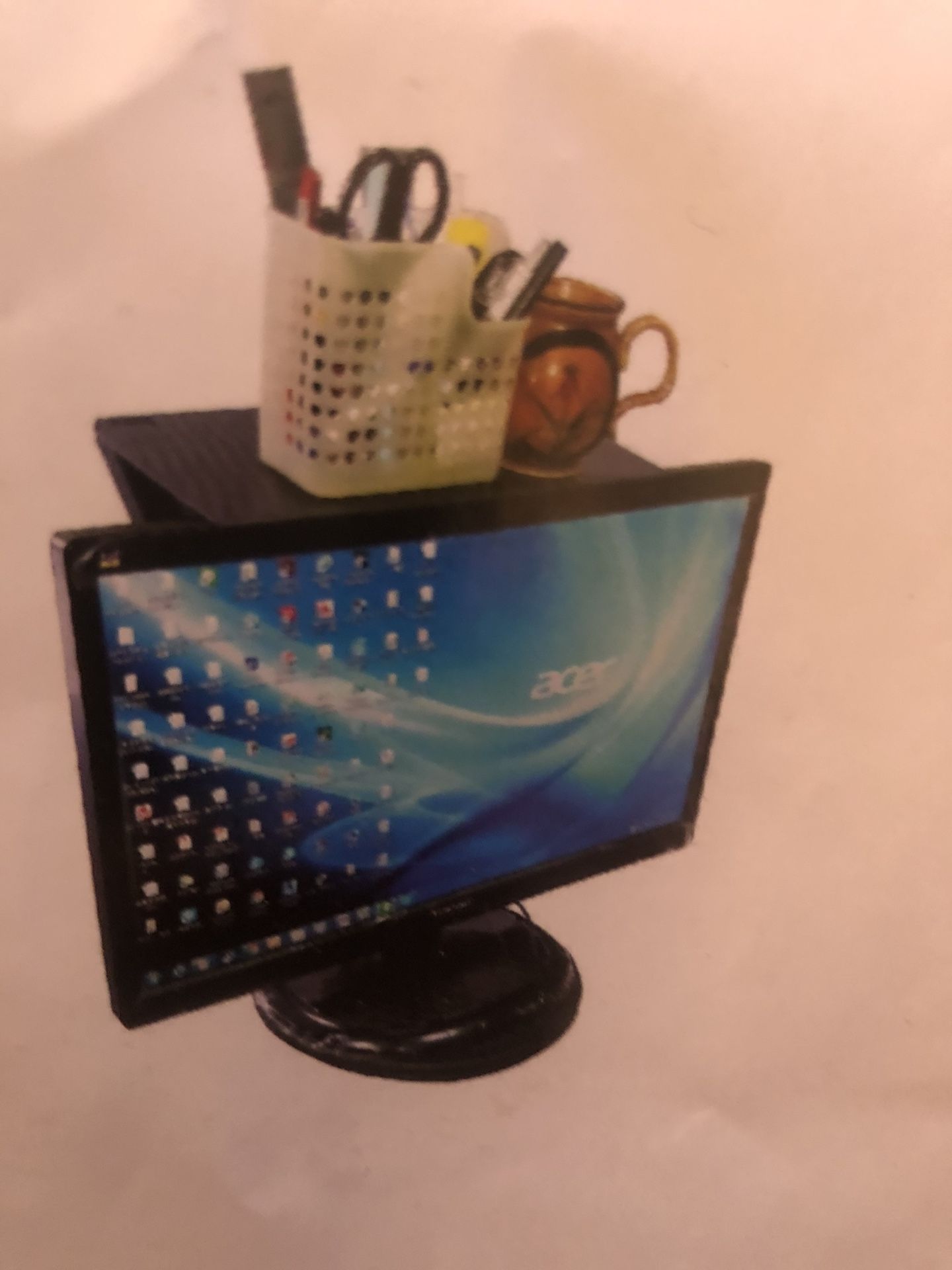 New television attach shelf