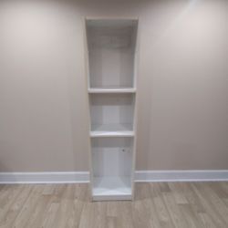 White 3-Shelf Bookcase 