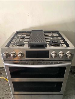 Samsung Stainless Steel Double Oven Gas stove