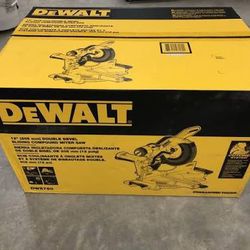 Dewalt double bevel miter saw new