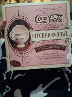 Coca-Cola Victorian Series Pitcher and Bowl Set