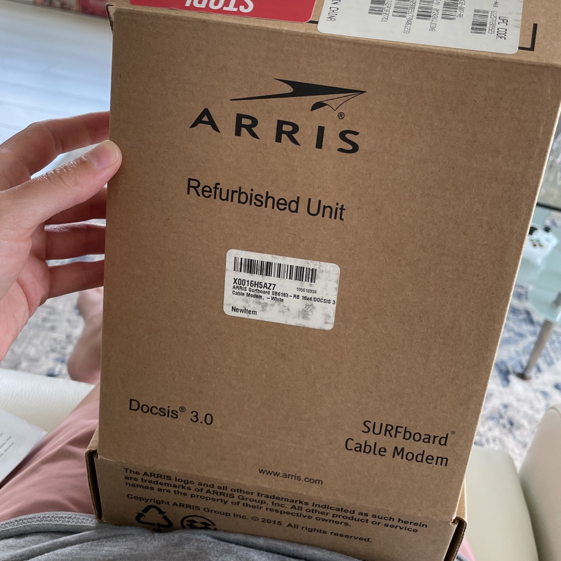 Barely Used Arris Surfboard Cable Modem