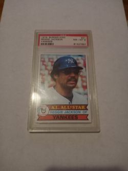 Reggie Jackson PSA 8 Burger King HOF