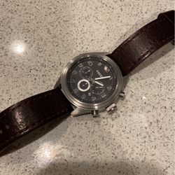 Fossil Brown Leather Men’s Watch (BQ1034)