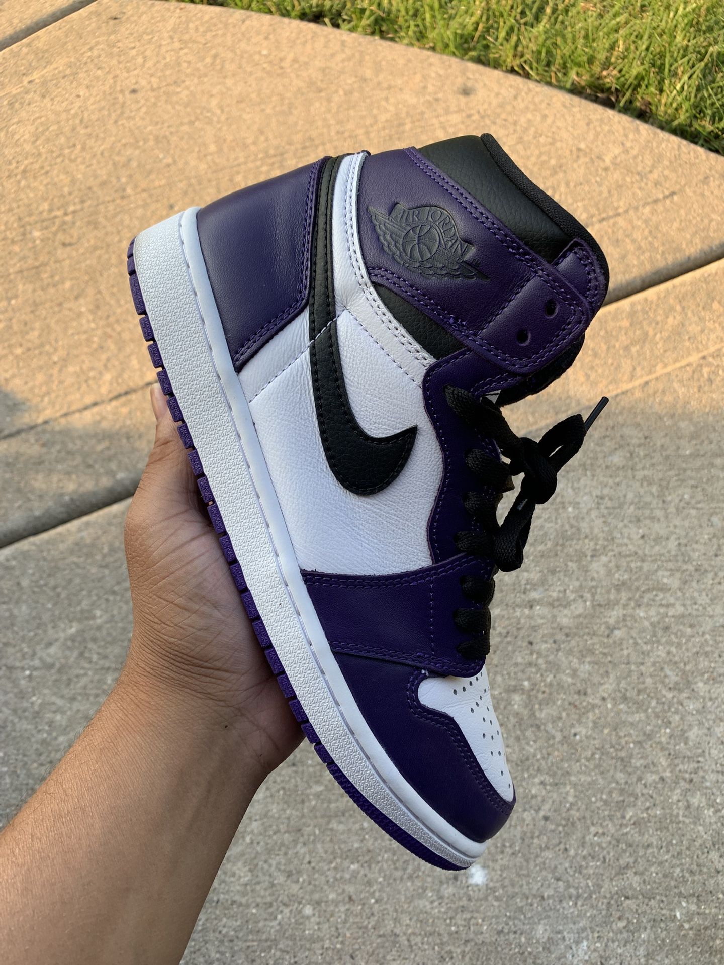 Air Jordan 1 Of High Purple Court 2.0 Size 9.5 With Box