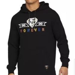 PUMA CLASSICS DIAMOND FOREVER MEN'S PULLOVER FLEECE HOODIE SWEATER SIZE LARGE BLACK CREWNECK BRAND NEW WITH TAGS CHECK OUT THE REST OF MY OFFER 