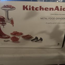 KitchenAid metal meat Grinder Attachment