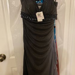 Size 6 Grey Dress Formal Glitter New With Tags