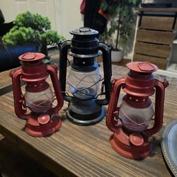 3 Kerosene Lanterns