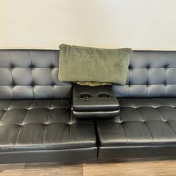 Black Futon Couch 