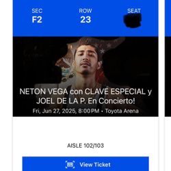 Neton Vega Concert Friday 6/27