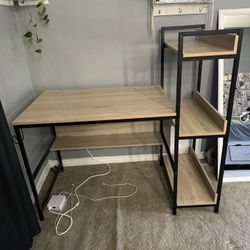 Desk With Shelving