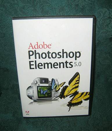 Adobe Photoshop Elements 5.0 for Windows w/ Serial Number - $25
