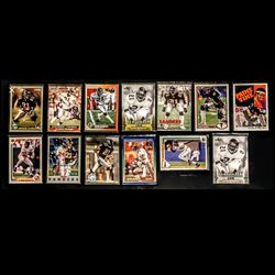 NFL Deion sanders vintage NFL MLB 13 card lot. 