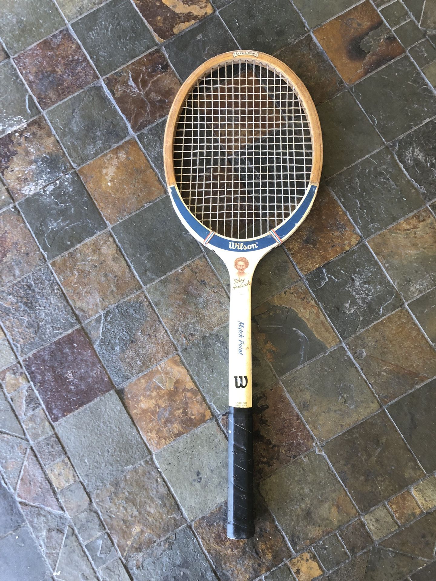 Vintage Wilson Wood Tennis Racket