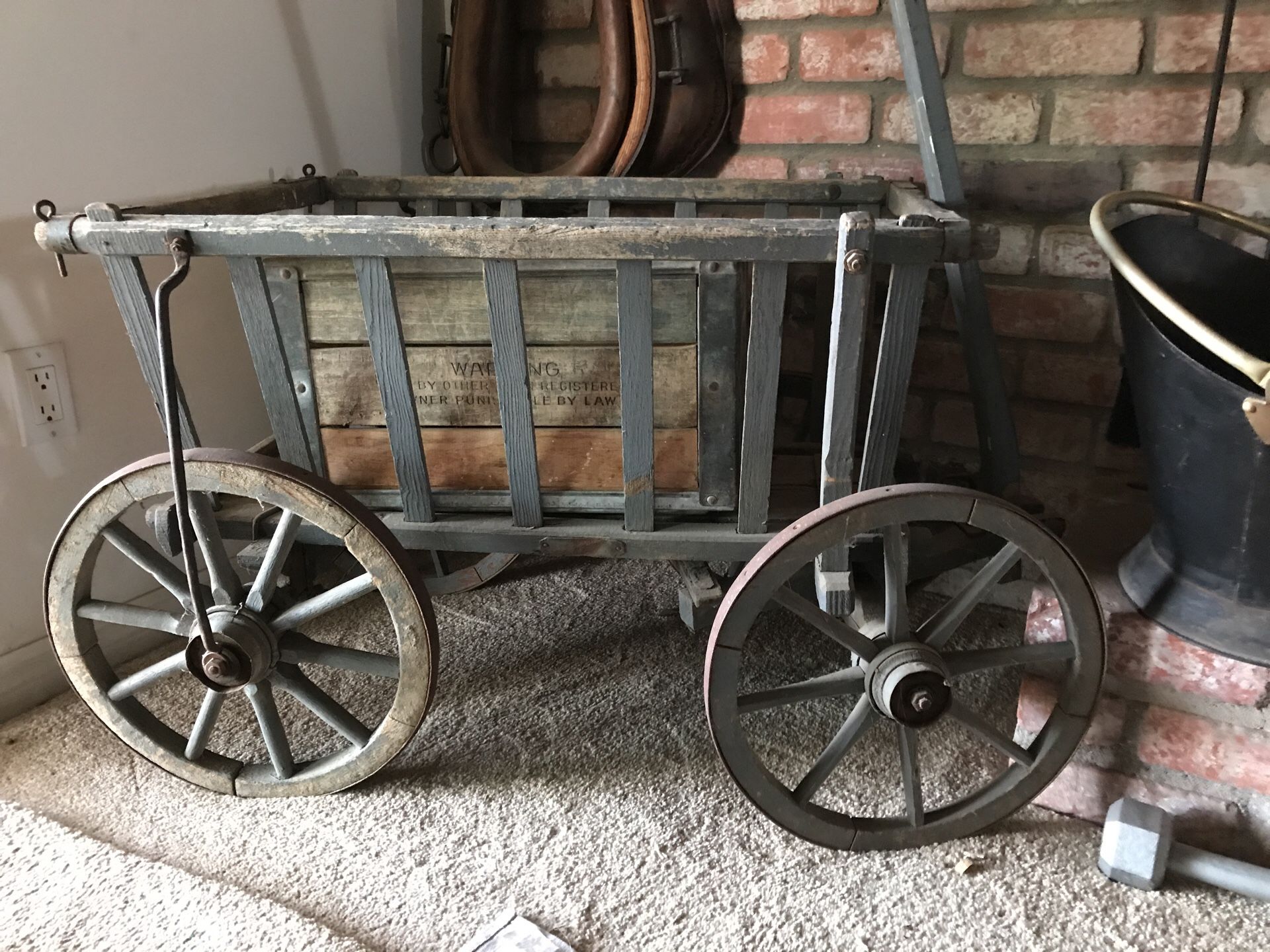 Antique goat cart