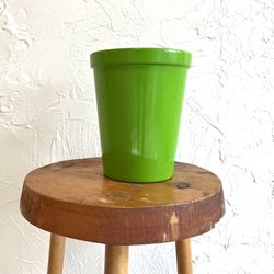 German Bright Green Pottery Crock, Planter or Vase.