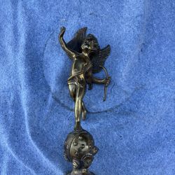Solid Brass Cupid Statue 