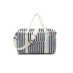 Brand new cooler bag in white and blue stripes. Unopened, sealed package