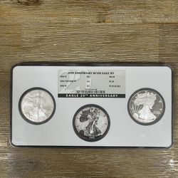 2006 20th Anniversary Silver American Eagle Set