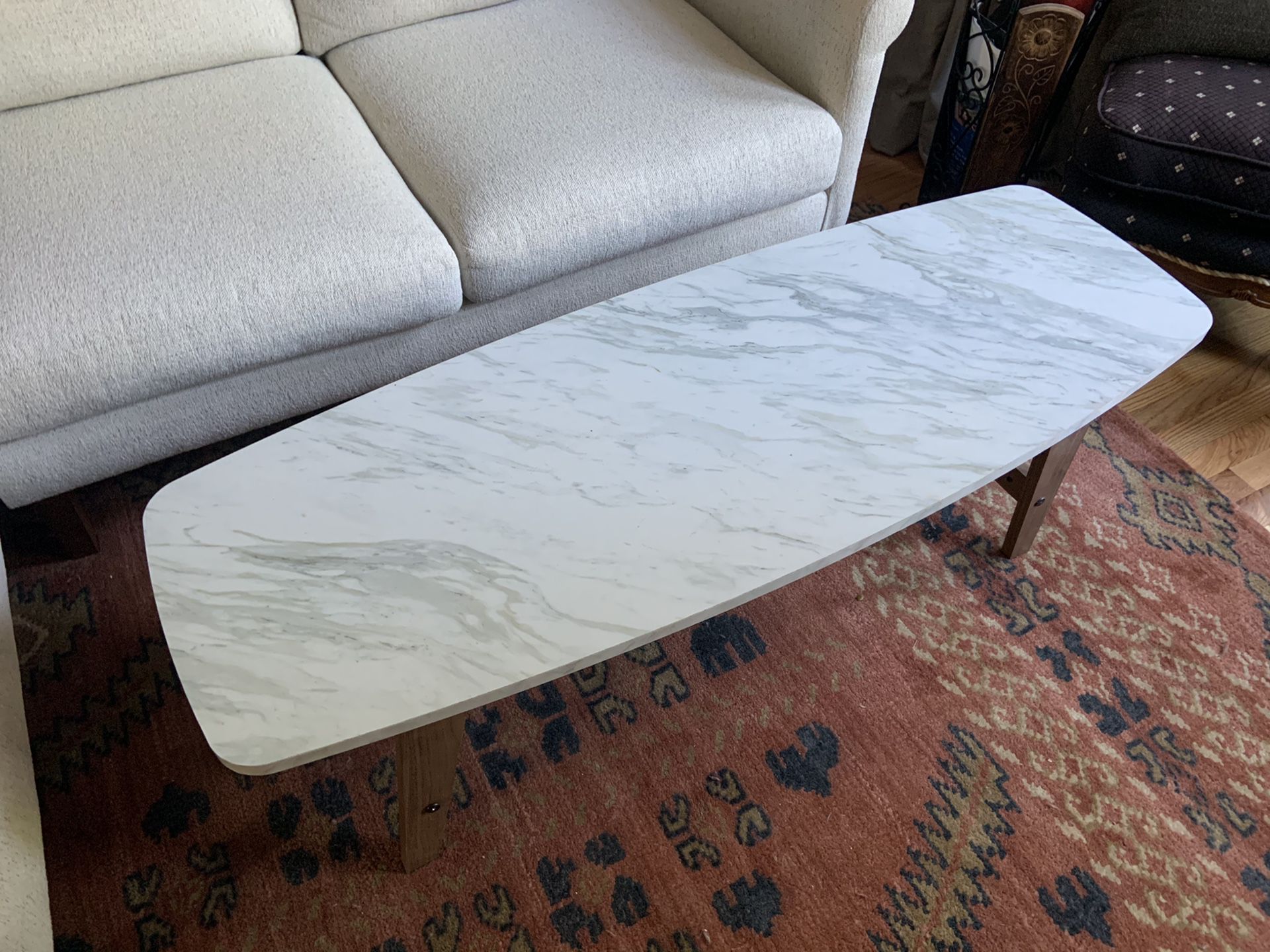 coffee table - white marble color