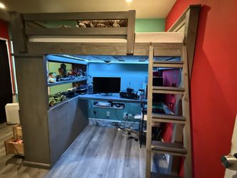 Custom full size loft bed