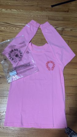 pink chrome hearts long sleeve