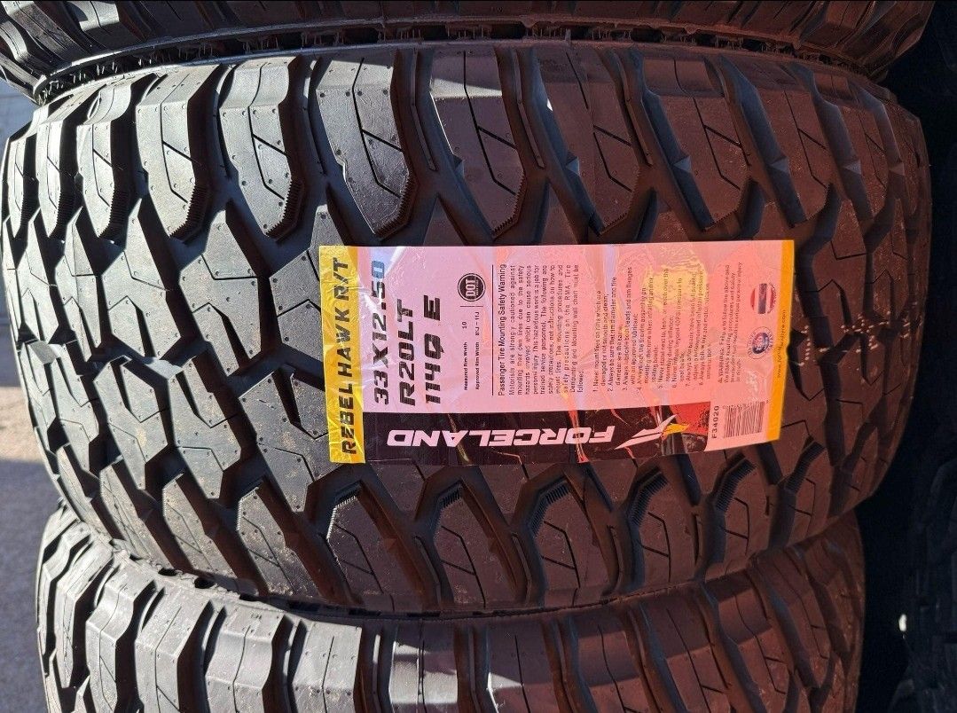 35 1250 20 Forceland RT Tires Set 