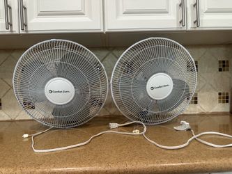 (4) 16 Inch Oscillating  Wall Fans (1 NEW in Box)Price in Description