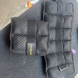 Golds Gym Pair Of 5 lb Adjustable Ankle Or Wrist Weights, Hook & Loop Fitness