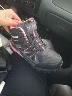 Size: 7.5 STEEL TOE Jiashibo High-Top Hiking Sneaker Boot
