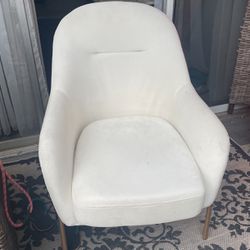 White Fabric Chair 