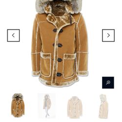 Jordan Craig Men Denali Shearling Jacket (COGNAC )