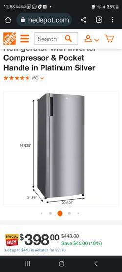 LG 6.0 Cu Ft Mini Fridge With Freezer Single Door