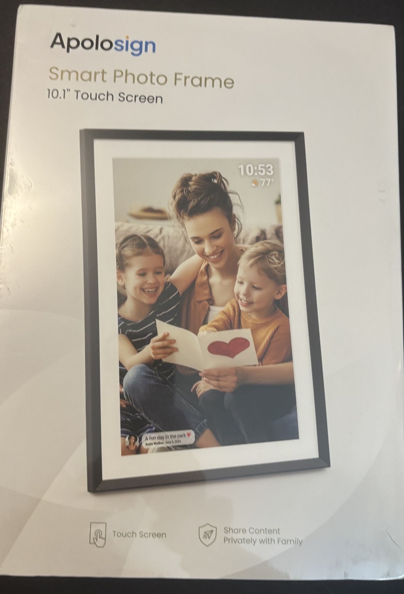 New 10.1” Touch Screen Smart Photo Frame