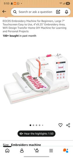 Embroidery Machine (Poolin ec05)