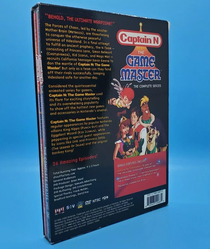 Nintendo - Captain N The Game Master Complete Series DVD set for