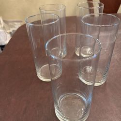 3 Cylinder Vases 7.5”