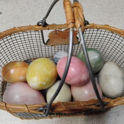 Antique Alabaster Eggs