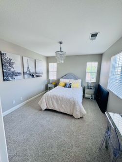 Mirrored Guest Bedroom Furniture Set