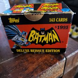 Topps Batman 143 Trading Cards Deluxe Reissue Edition 1(contact info removed) DC Comics Factory Sealed