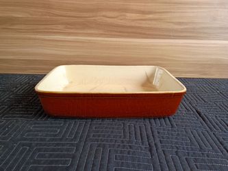 Vintage Fire-King 409 brown glaze stoneware loaf pan / baking dish